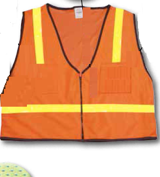 Mutual Industries 16302 Class 1 ANSI MESH Black Survest 138 Lime Yellow