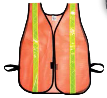 Mutual Industries 16301-53-1375 Heavy Weight Safety Vest - MIss138 1 3/8" Silver