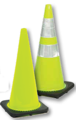 Mutual Industries 17718 Traffic Cone 36" 10LB Lime