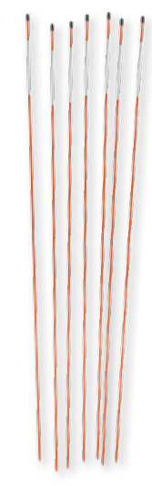 Mutual Industries 14657-153-0 48" High Visibility Fiberglass Snow Pole with 360° Reflective