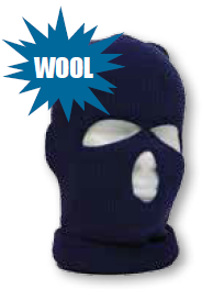 Mutual Industries 38700-0-100 Knitted Full Face Wool Ski Mask Navy