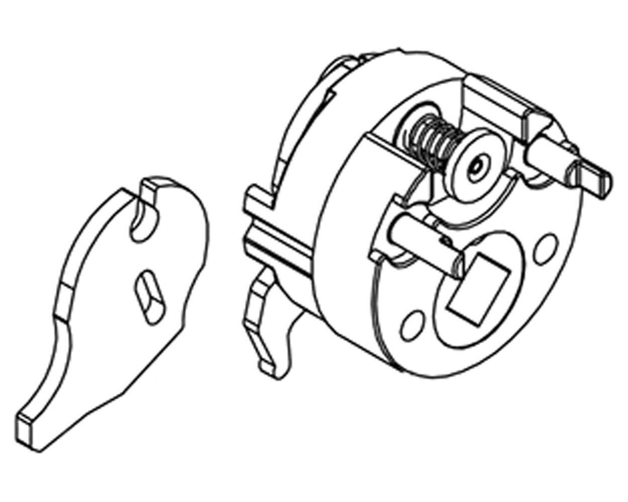 Adams Rite 4581 Universal Cam Plug (used In 4300, 4600, DL100)