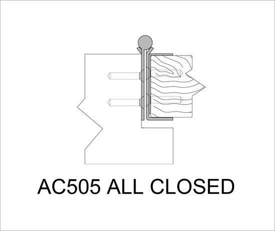 ABH AC505 Stainless Steel Barrel Continuous Hinges Full Mortise