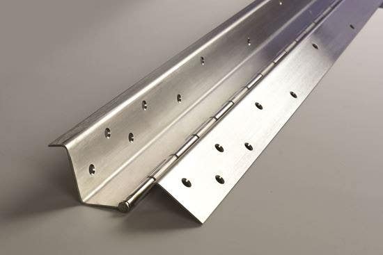 ABH A529 Stainless Steel Pin & Barrel Continuous Hinge Full Mortise Swing Clear