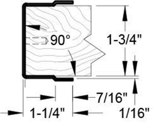 ABH A538 Overlapping,Non-Mortised Edge Guards