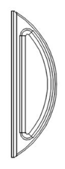 ABH 1931 Anti-Ligature Cabinet Pull