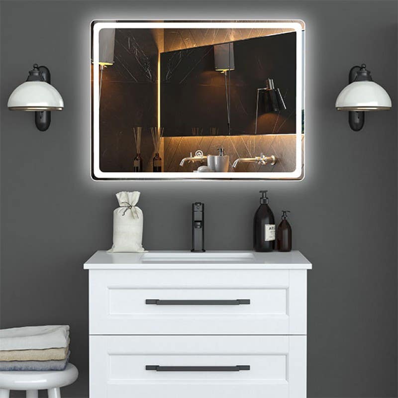 Bain Signature Cremona Round LED Decorative Lighted Mirror