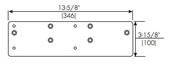 Norton 7786JP Slide Track Backplate for 7500 Closer