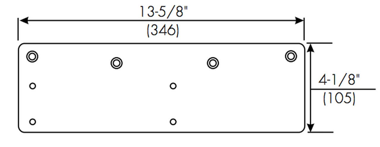 Norton 7787 Low Ceiling Clearance Drop Plate for 7500 Closer
