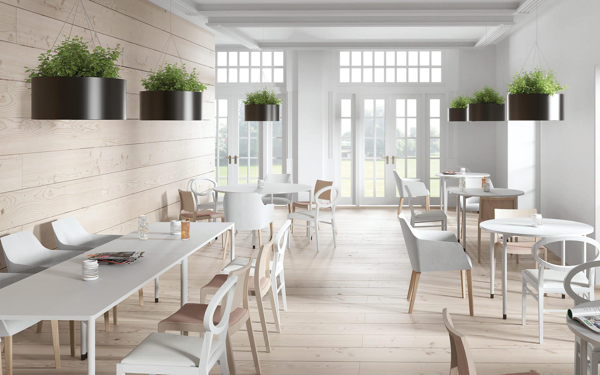 Magnuson GL Green Cloud Round Standing Flower Pot In Painted Steel And Aluminum