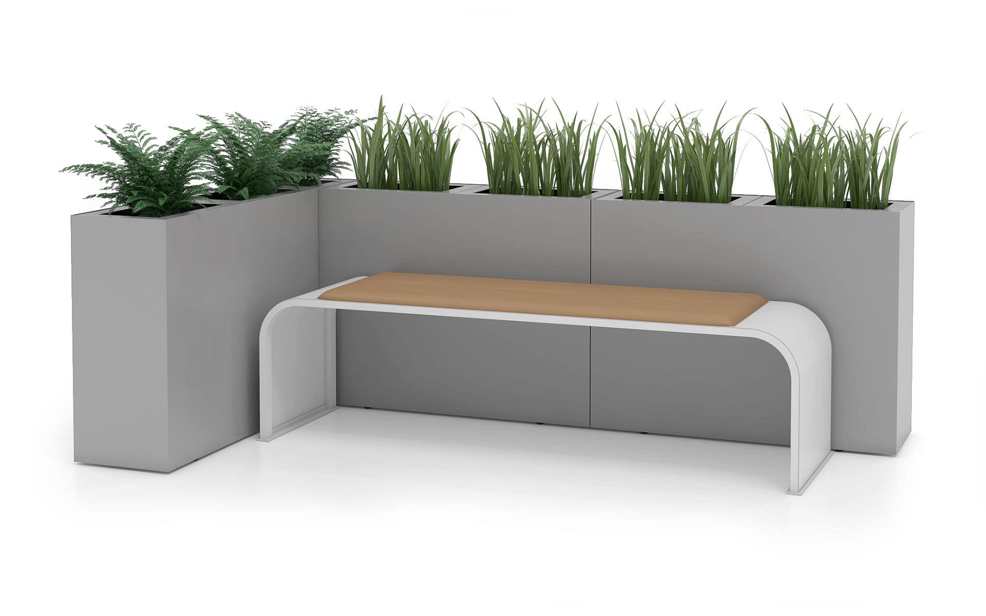 Magnuson PIC-90R-P Indoor Compartment Painted Steel Rectangular Planter