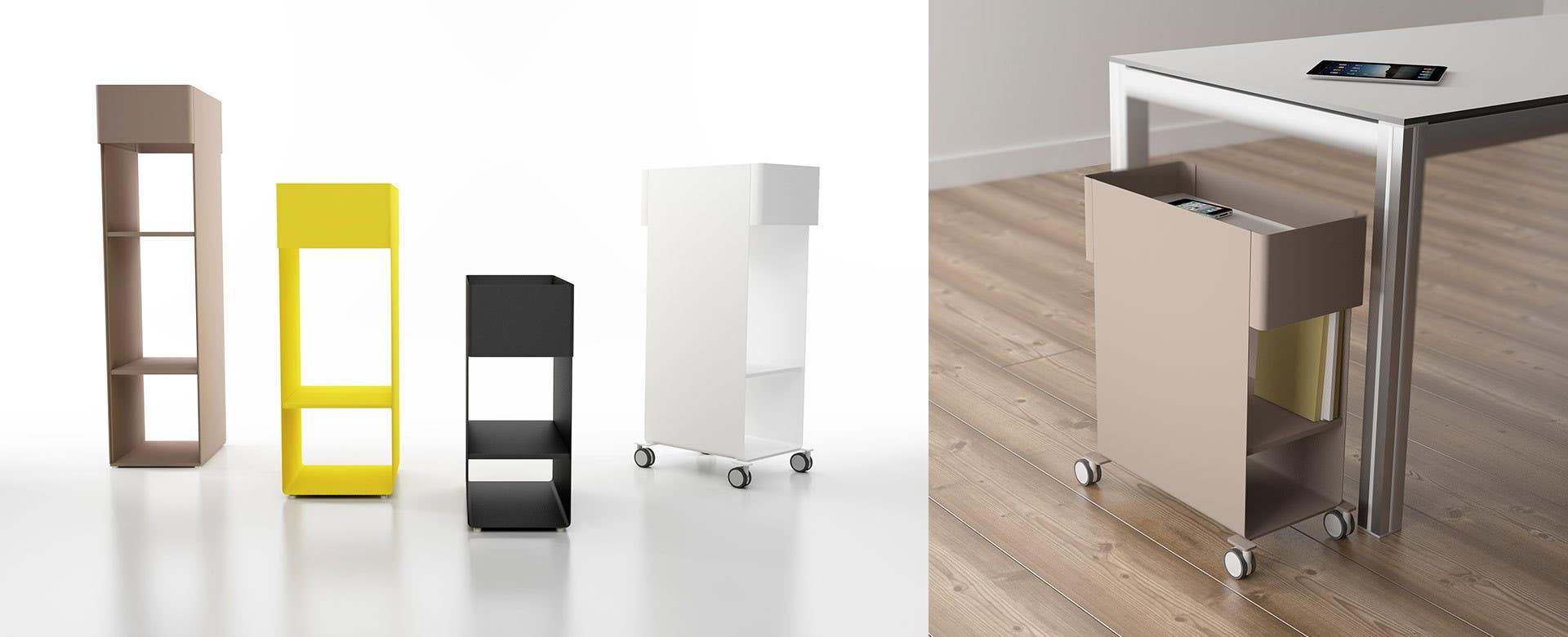 Magnuson HOLD Painted Steel Utility Cart w/ Methacrylate Top