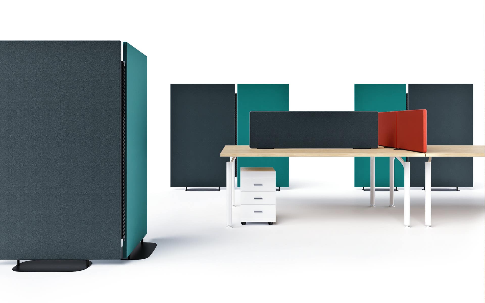 Magnuson MA-42 Madison Desktop Screen With Acoustic Fabric