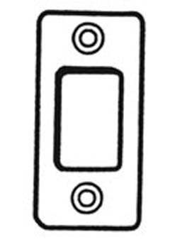 BHP RCDBST Radius Corner Deadbolt Strike