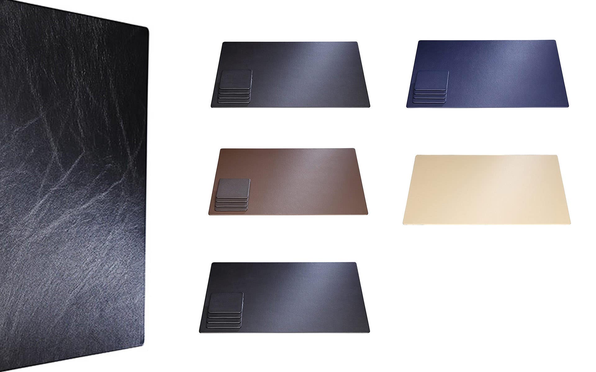 Magnuson REST-AM Leather Deskpad & Coasters