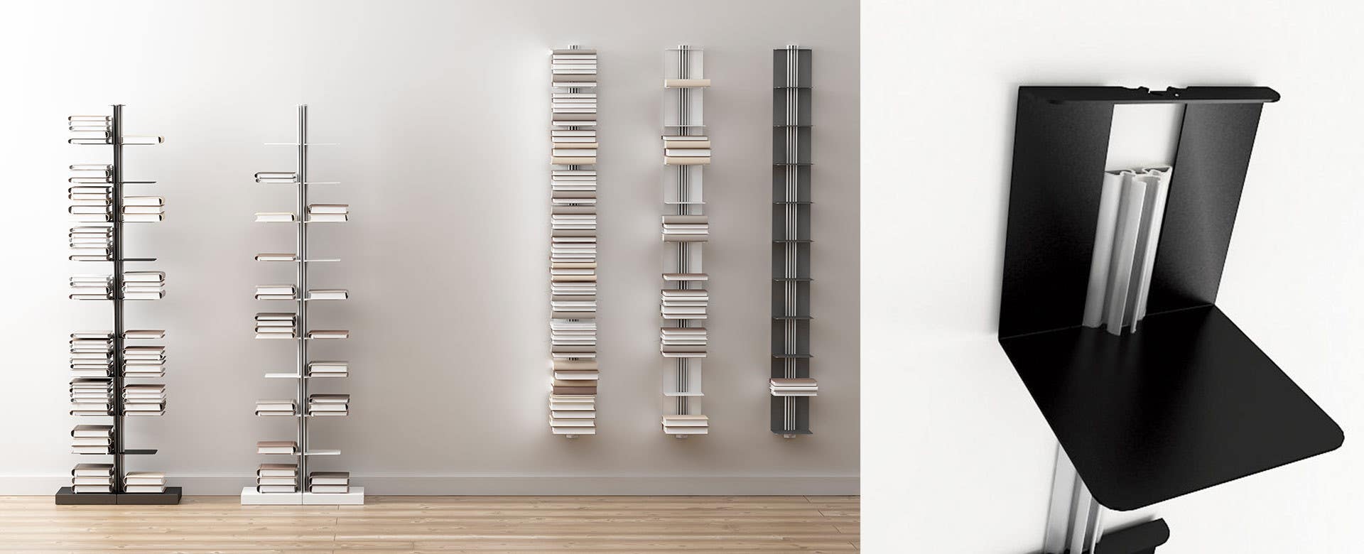 Magnuson USIO Floor Standing Bookshelf With Aluminum Center Column