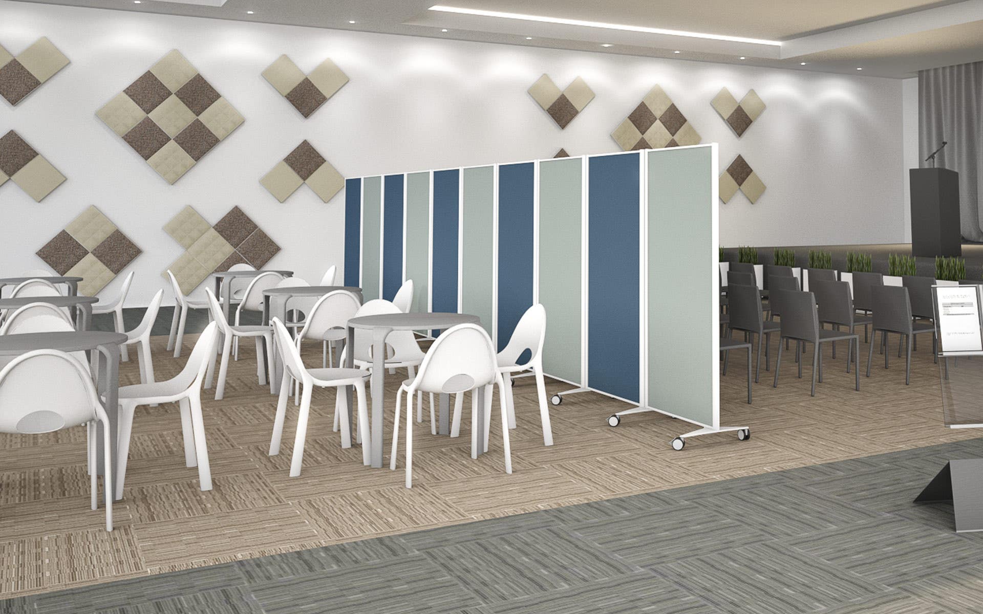 Magnuson KP+ Standing Moveable Screen With Steel Frame