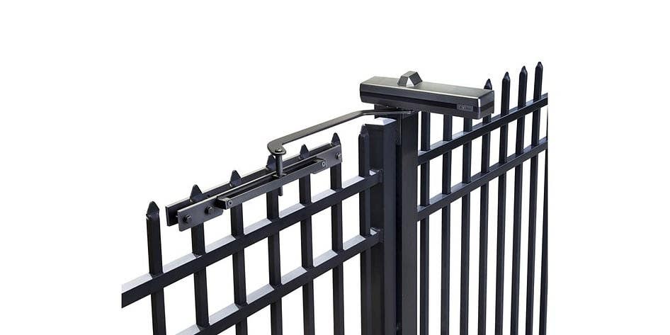 Rixson 1351 Exterior Gate Closer, Flat Black Painted