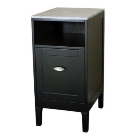 Bellaterra 7711-ES-WH 16 In Cabinet In Espresso With Marble Top In White