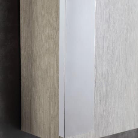 Bellaterra 500822 32 in. Mirror Cabinet, Finish- Gray Pine