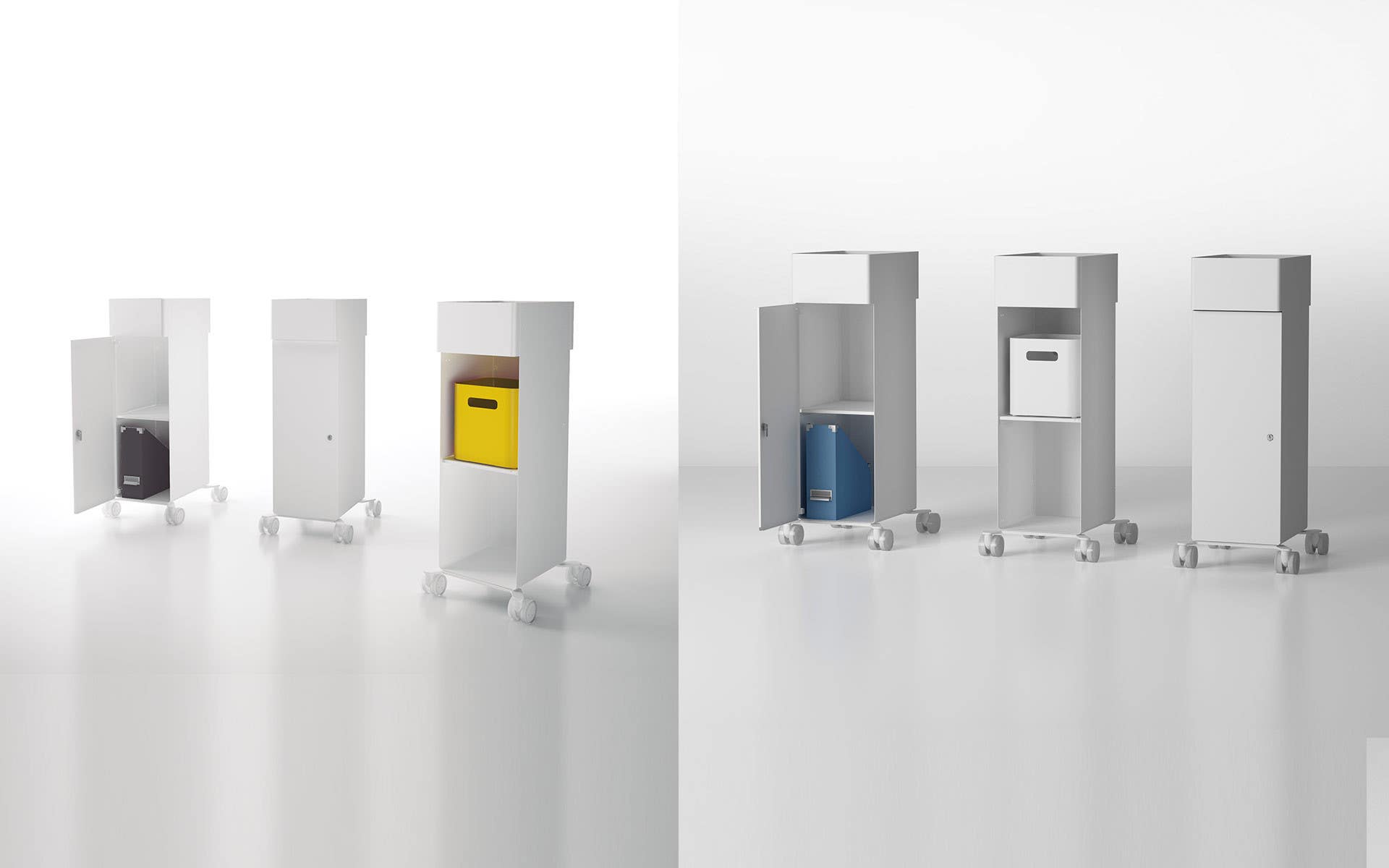 Magnuson HOLD-DAILY-BOX Painted Metal Storage Box,Textured White