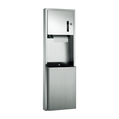 ASI 10-04692 Traditional - Paper Towel Dispenser & Waste Receptacle - Roll - 18 gallon