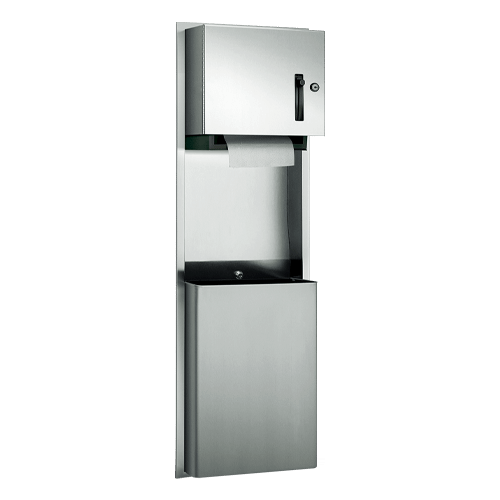 ASI 10-046924 Traditional - Paper Towel Dispenser & Waste Receptacle - Roll - 12 gallon