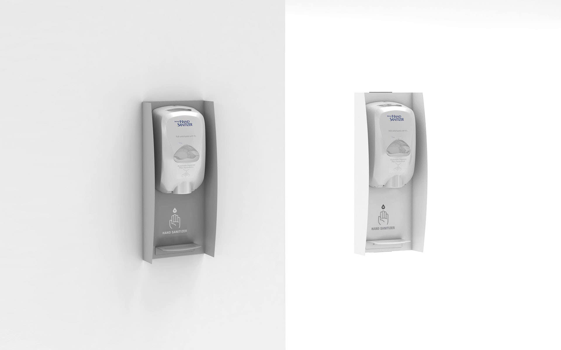 Magnuson HAANDER Painted Steel Hand Sanitizer Dispenser Station