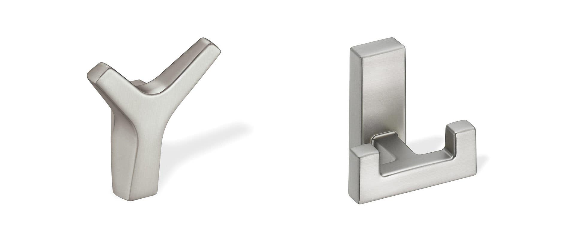 Magnuson SCH-AM-Z327 Zamak Antimicrobial Hook With Concealed Mounting