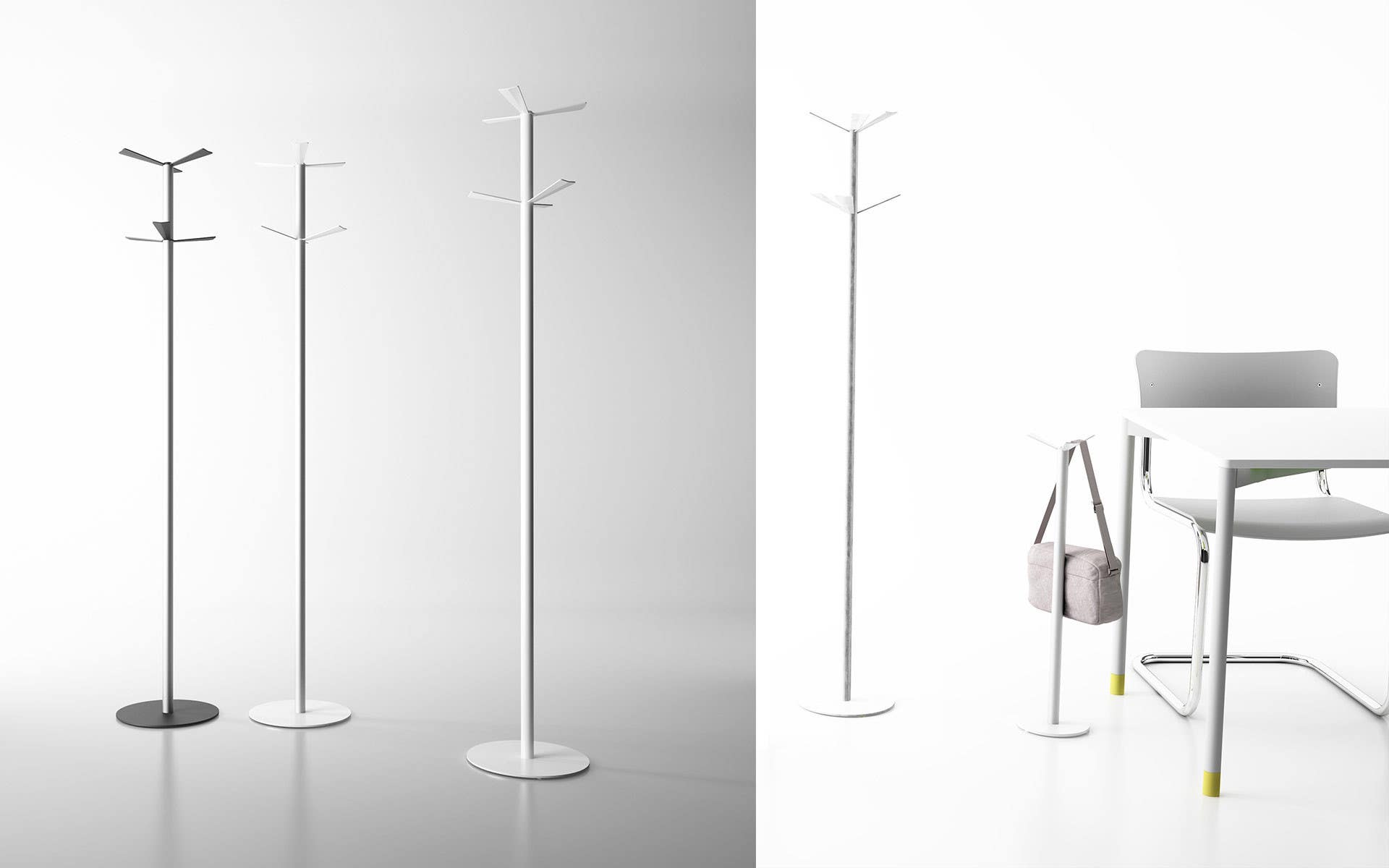 Magnuson HELIX-01 Coat Tree With Painted Steel Base