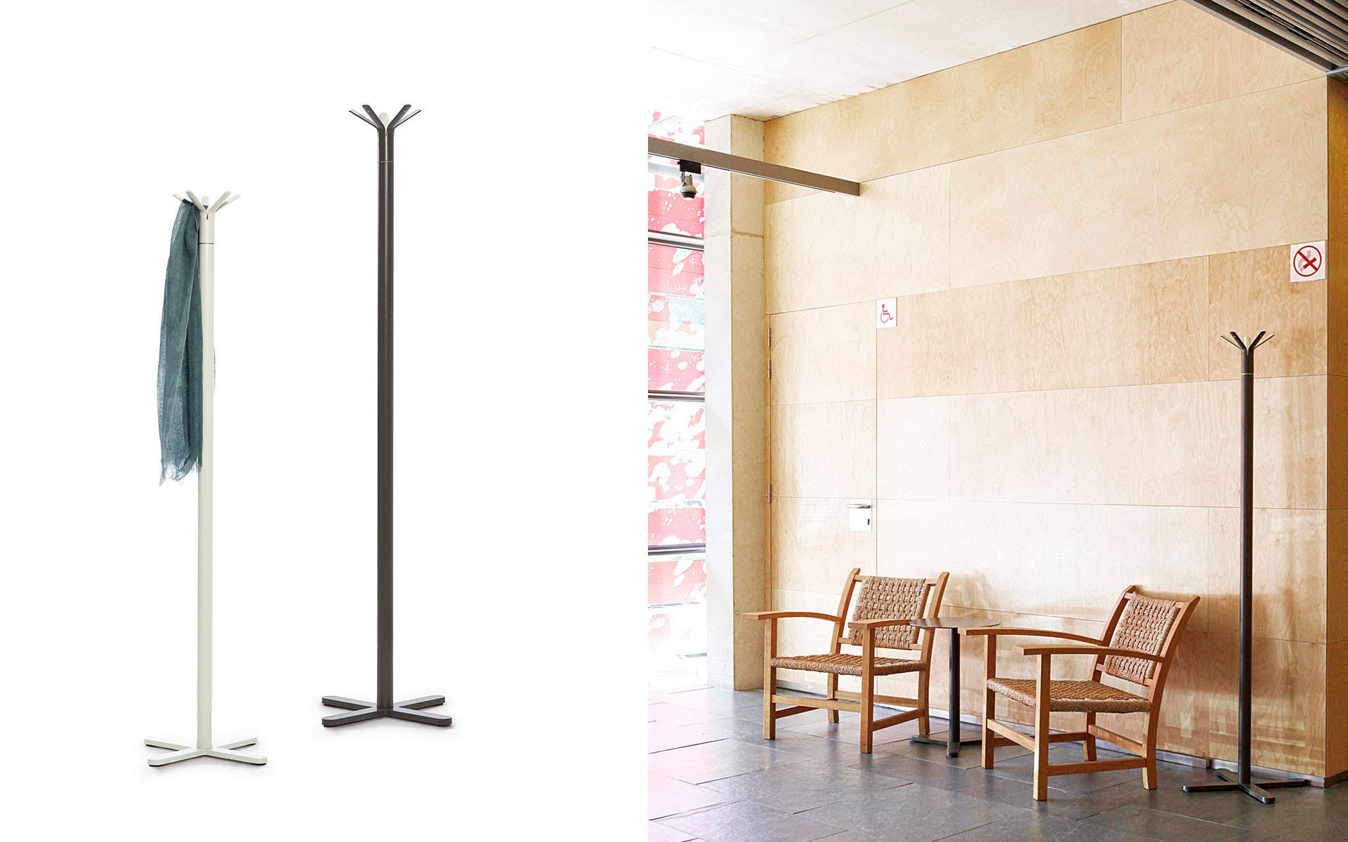 Magnuson HULOT Coat Tree With Molded Plastic Hooks