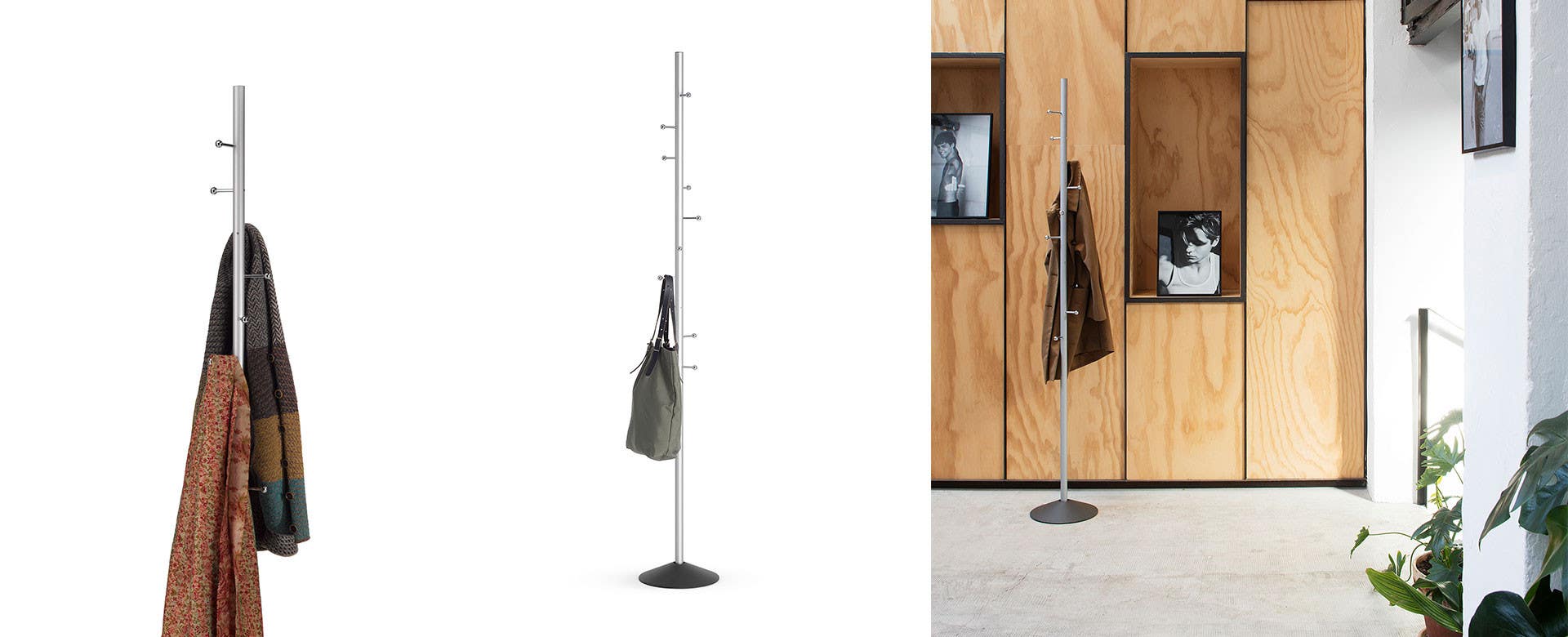 Magnuson MIRAC-10 Coat Tree With 10 Chrome Knobs