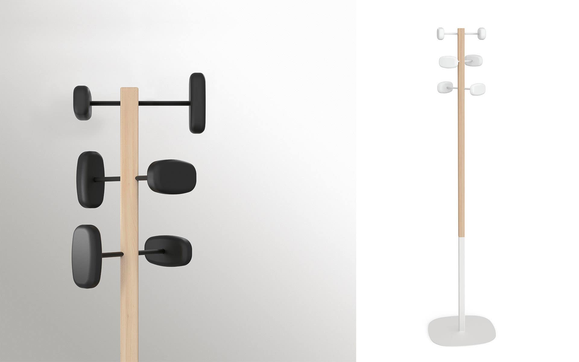 Magnuson SW-B6 Coat Tree With Lower Half Of Post And Base In Steel