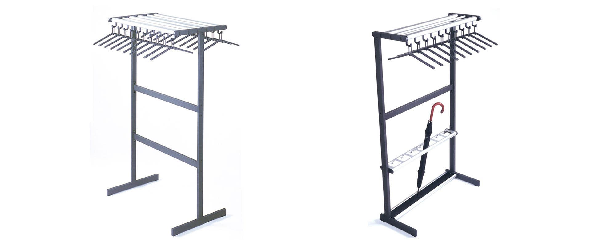 Magnuson T Tertio Single/Double Sided Floor Rack-Powder-coated Frames