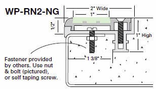 Wooster WP-RN2-NG Two Stage Section 2" Wide 1/2" Thick