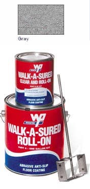Wooster Gray Anti-Slip Epoxy Coating Walk-A-Sured Roll-On 1 Gal Kit