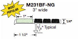 Wooster M231BF-NG Other Section 3" Wide 1/4" Thick