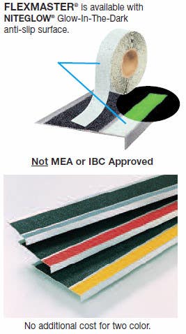 Wooster Flex-Tred Niteglow And Ocean Gray Strips (50 Strips/Carton)