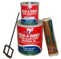 Wooster Anti-Slip Epoxy Coating Walk-A-Sured Universal-40 1 Gal Kit Clear