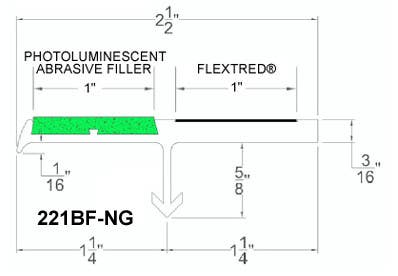 Wooster Niteglow (Glow in the Dark) Other Section 3/16" Thick