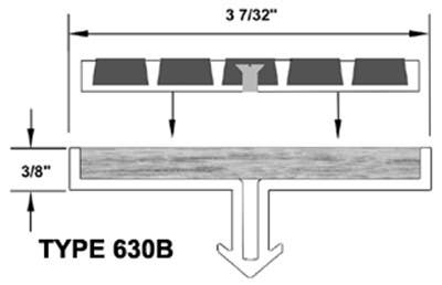 Wooster 630 Profiles For New Concrete Stairs And For Steel Pan Two Stage Sections Insert Only