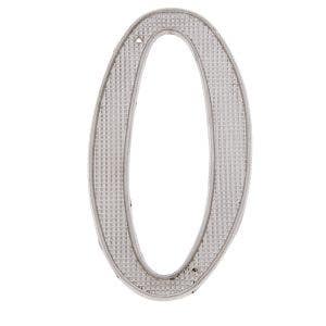 JVJ Hardware 4'' House Number, Black Finish, Zinc Alloy Composition Zamac