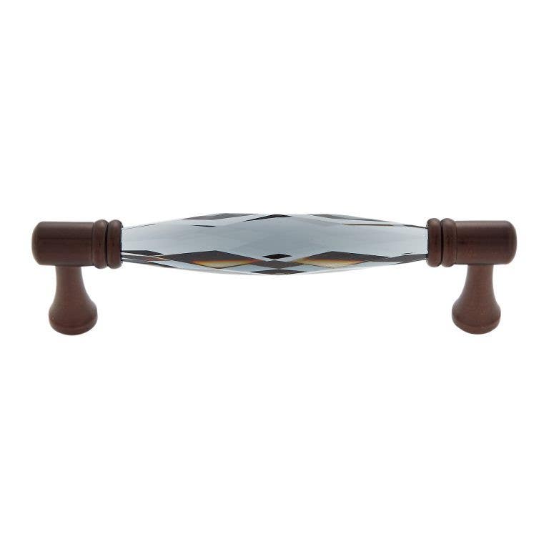 JVJ Hardware Pure Elegance Collection Faceted Smoked Pull