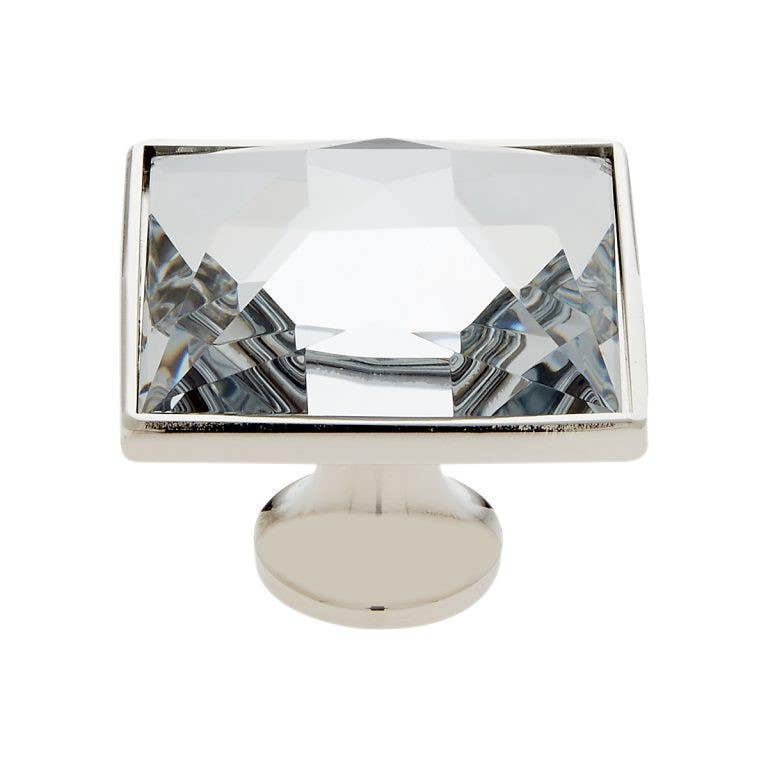 JVJ Hardware 30 mm Pure Elegance Collection Round Faceted 31% Leaded Crystal Knob