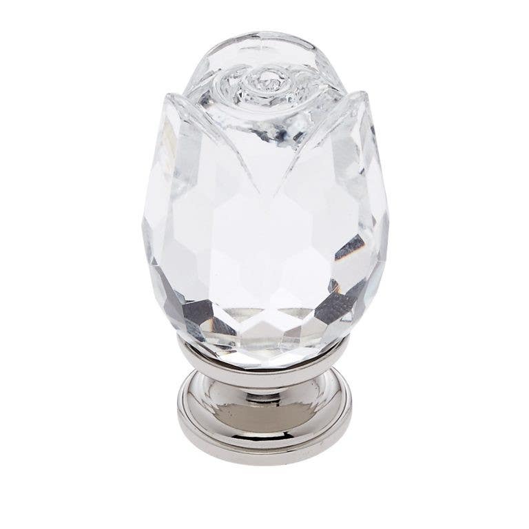 JVJ Hardware 30 mm Pure Elegance Collection Rose Crystal Knob