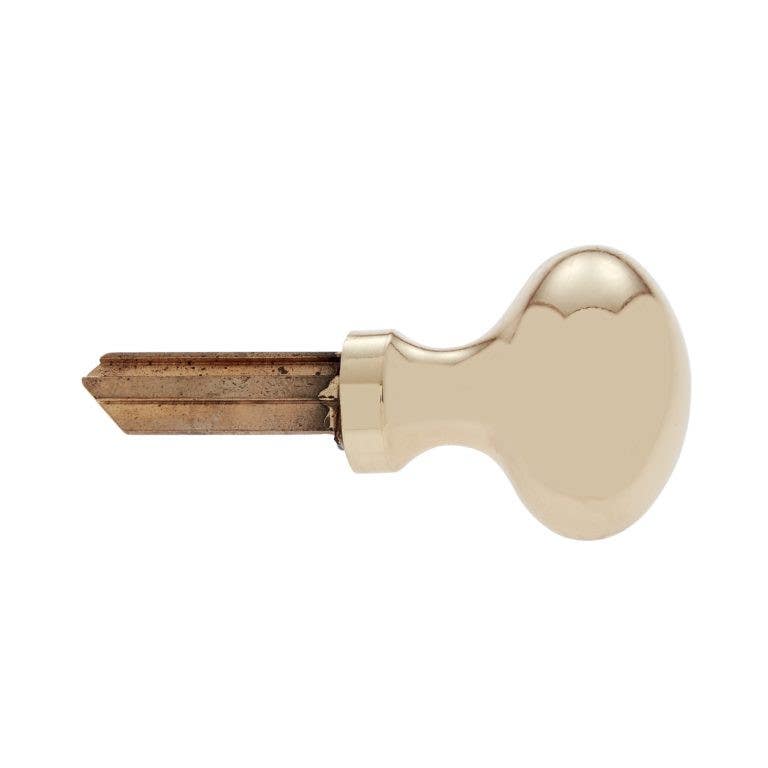 JVJ Hardware Builders Hardware Key Knob Kwikset Keyway, Composition Solid Brass
