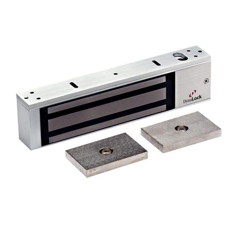 DynaLock 2012 Single 1200 lb Holding Force Maglock W/ Dual Armature, Finish-Satin Aluminum