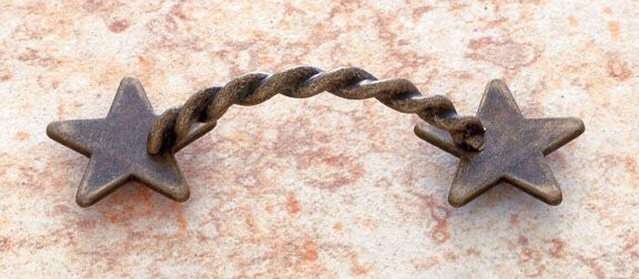 JVJ Hardware 5" c/c Lone Star Collection Fluted Pull, Iron Finish