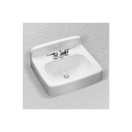 Ceco 55 Rectangular Service Lavatory Sink, 20"x18", White Finish