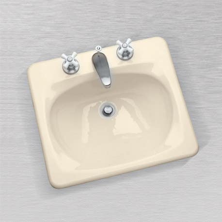 Ceco 586/587 Rectangular Lavatory Sink, 21"x19", Self Rimming
